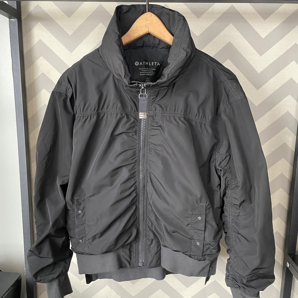 Athleta Point Reyes Bomber Water Repellent Jacket